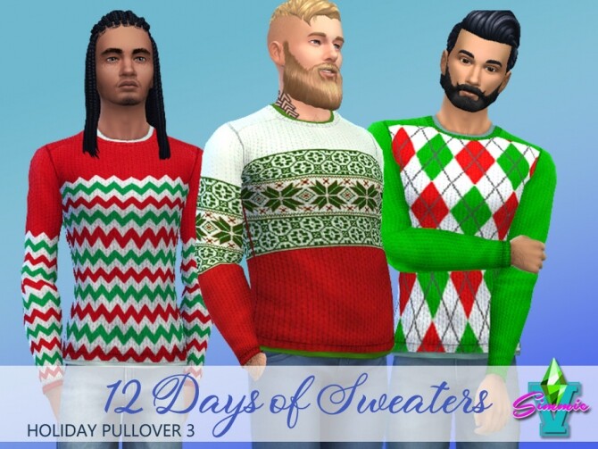 Sims 4 Holiday Pullover 3 by SimmieV at TSR
