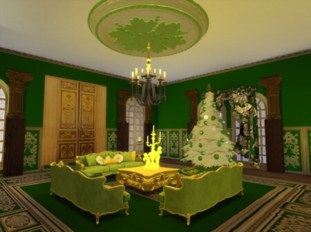 Ceiling Rosettes & Color Walls at Anna Quinn Stories