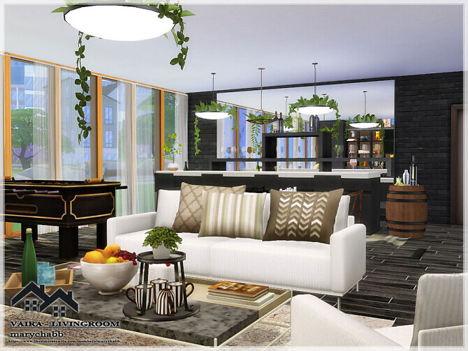 Sims 4 VAIRA Livingroom by marychabb at TSR