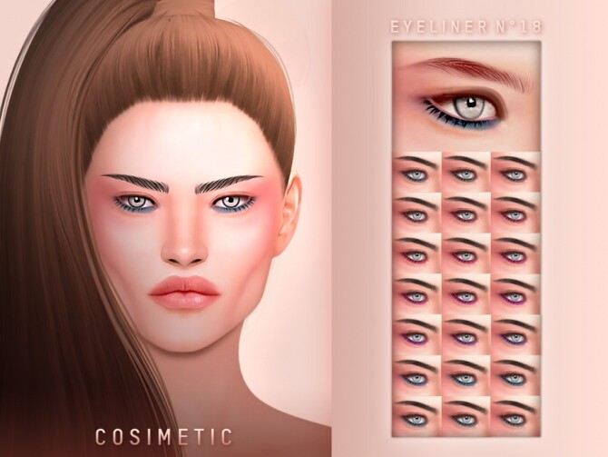 Sims 4 Eyeliner N18 by cosimetic at TSR