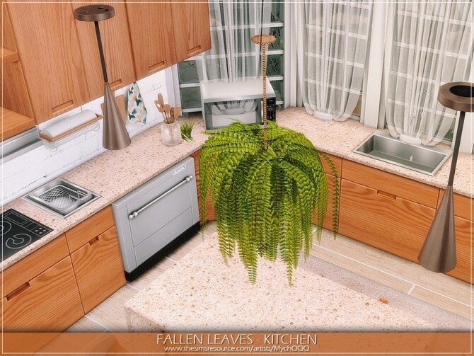 Sims 4 Fallen Leaves Kitchen by MychQQQ at TSR