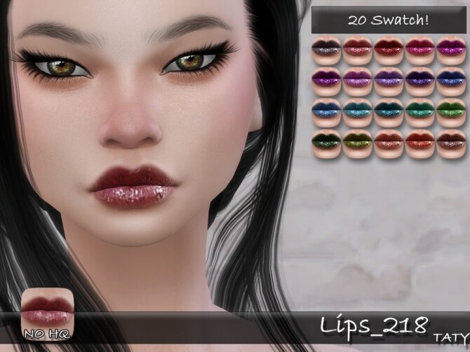 Sims 4 Lips 218 by tatygagg at TSR