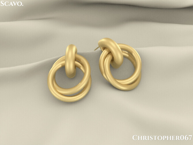 Sims 4 Scavo Earrings by Christopher067 at TSR