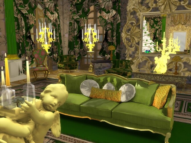 Sims 4 Sofa & Fireplace For a Winter Tale at Anna Quinn Stories
