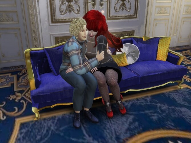 Sims 4 Sofa & Fireplace For a Winter Tale at Anna Quinn Stories