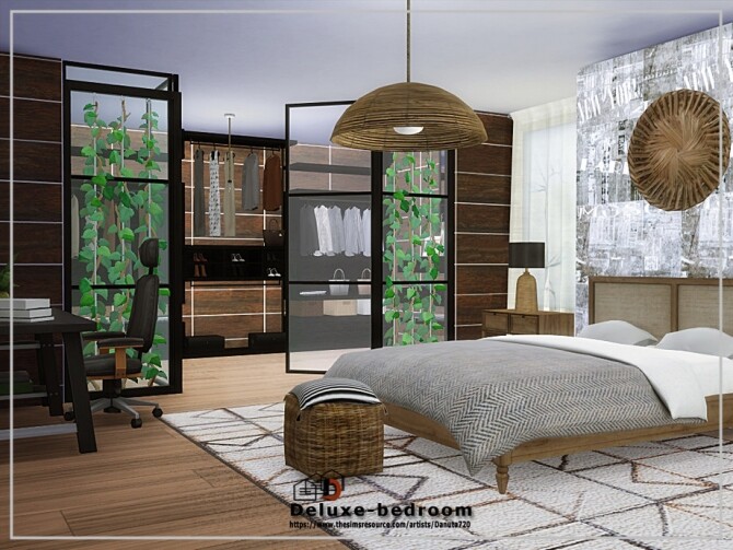 Sims 4 Deluxe bedroom by Danuta720 at TSR