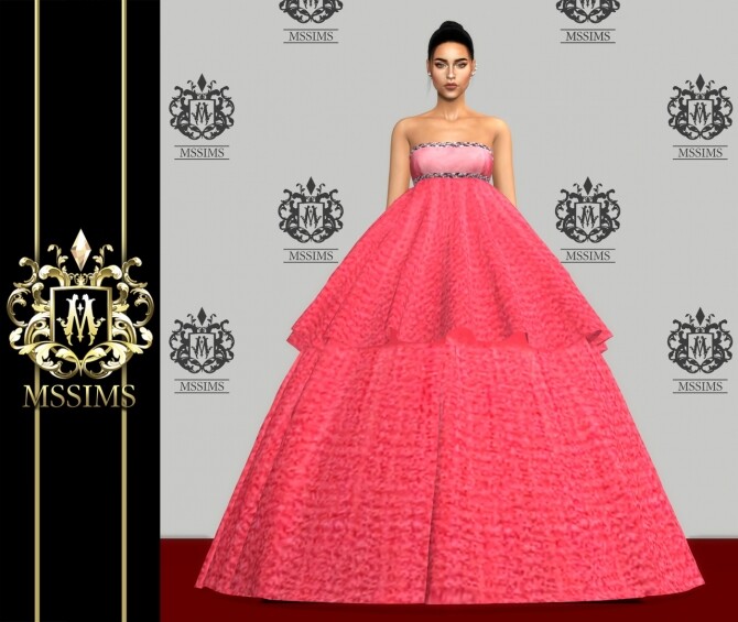 Sims 4 SPRING 2015 COUTURE GOWN at MSSIMS