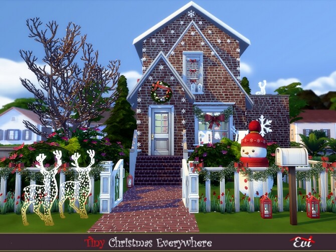 Sims 4 Christmas everywhere by evi at TSR