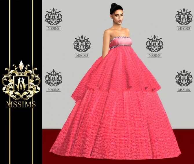 Sims 4 SPRING 2015 COUTURE GOWN at MSSIMS