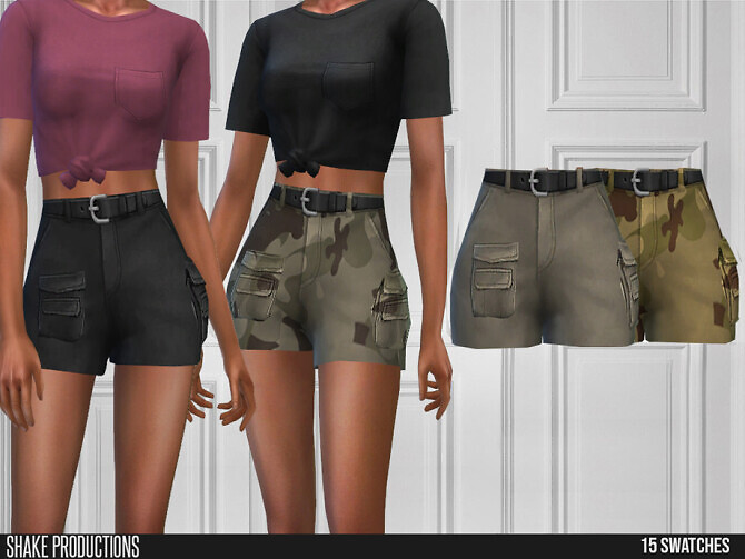 Sims 4 590 Cargo Shorts by ShakeProductions at TSR