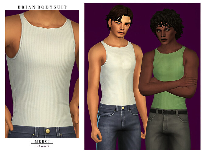 Sims 4 Brian Bodysuit by Merci at TSR