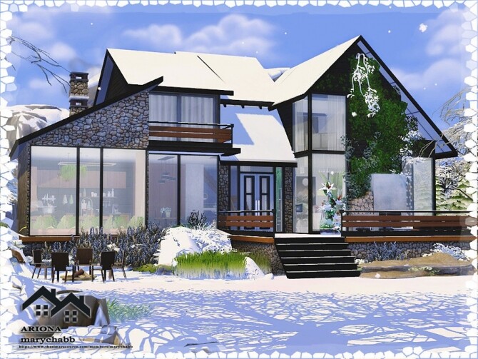 Sims 4 ARIONA house by marychabb at TSR