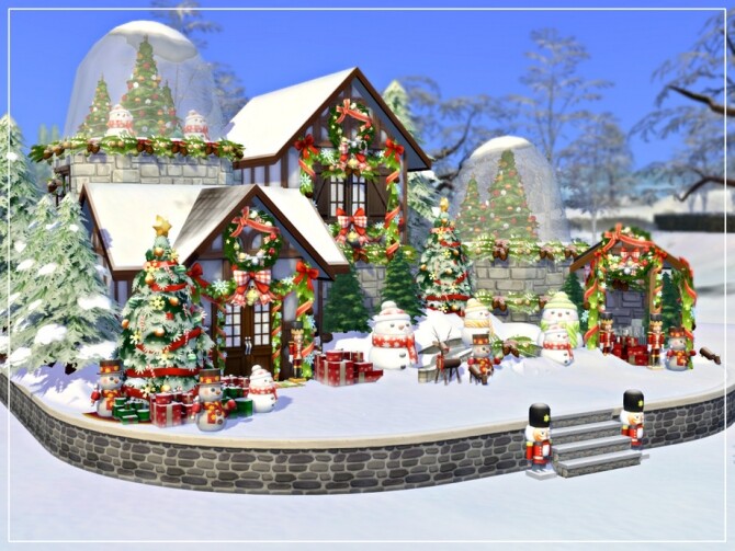 Sims 4 Christmas Snowglobe Home by Summerr Plays at TSR