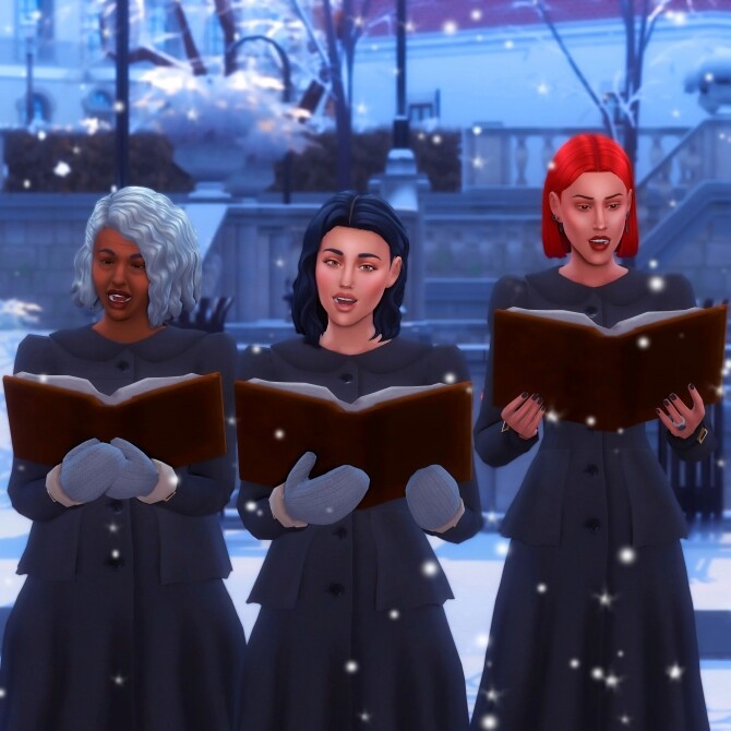 Sims 4 Carolling Pose Pack at Katverse