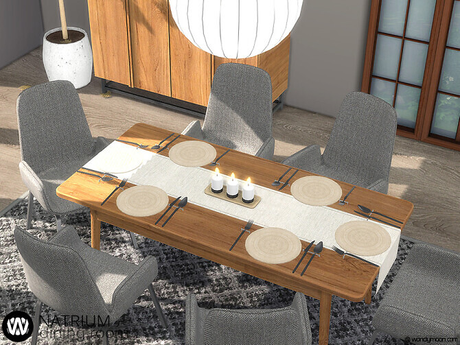 Sims 4 Natrium Dining Room by wondymoon at TSR
