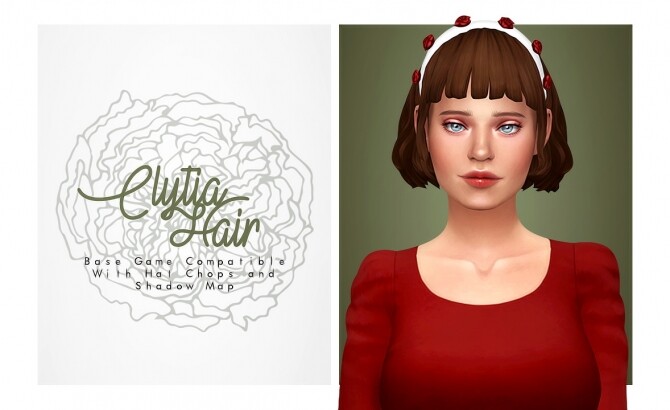 Sims 4 Clytia Hair at Isjao