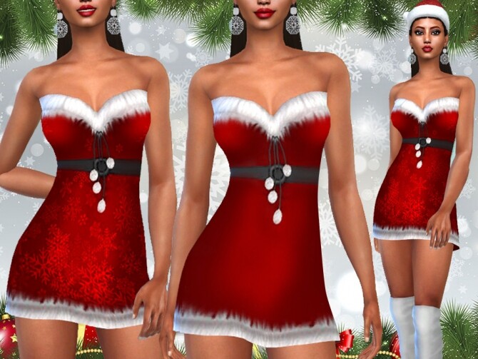 Sims 4 Xmas Costume Dresses by Saliwa at TSR