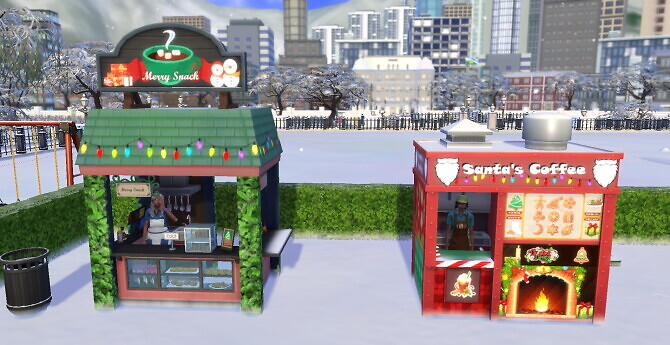 Sims 4 Christmas Stand Bundle by ArLi1211 at Mod The Sims
