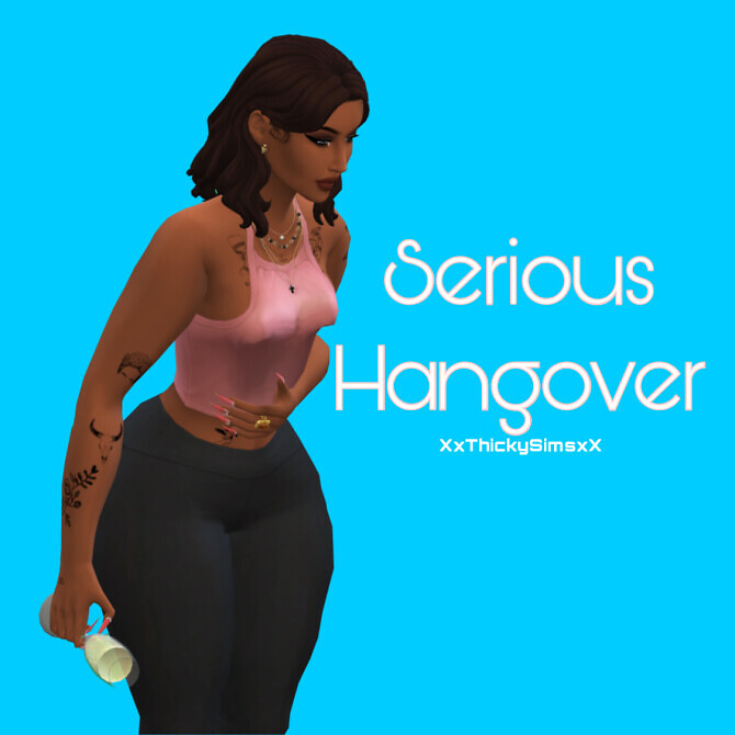 Sims 4 Serious Hangover Pose by XxThickySimsxX at Mod The Sims