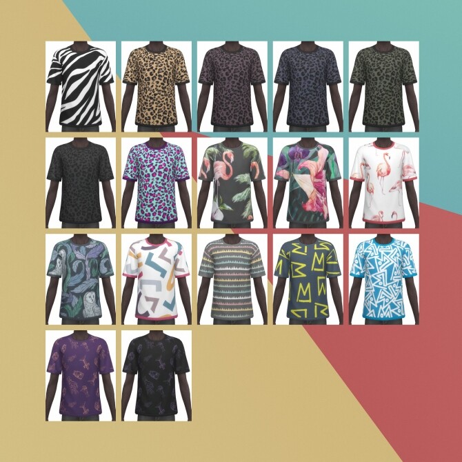 Sims 4 Basic Tee v2 Misc Prints at Busted Pixels