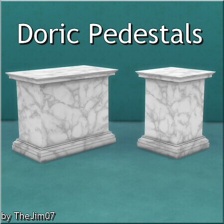 Doric Pedestals by TheJim07 at Mod The Sims