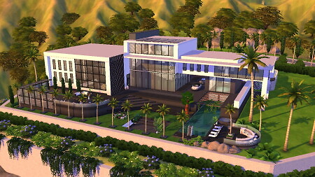 Celebrity Modern Mansion by Bellusim at Mod The Sims