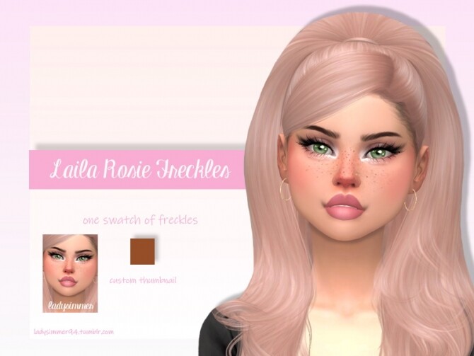 Sims 4 Laila Rosie Freckles by LadySimmer94 at TSR