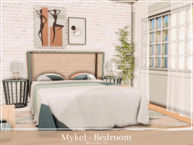 Sims 4 Mykel Bedroom by Mini Simmer at TSR