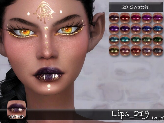 Sims 4 Lips 219 by tatygagg at TSR