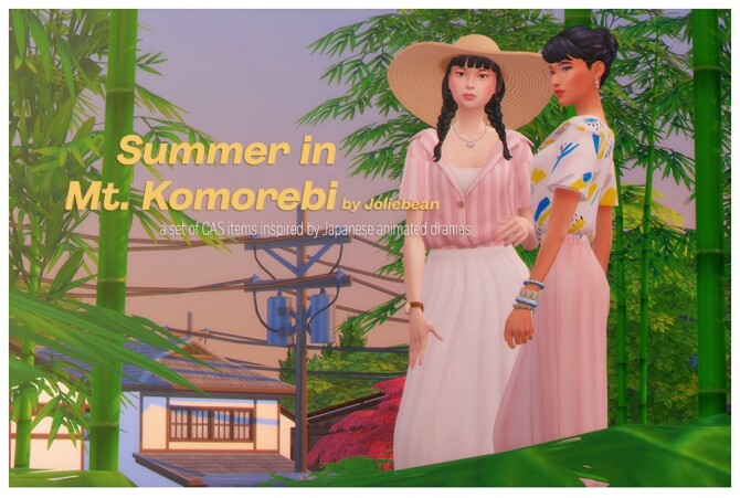 Sims 4 Summer in Mt. Komorebi set at Joliebean