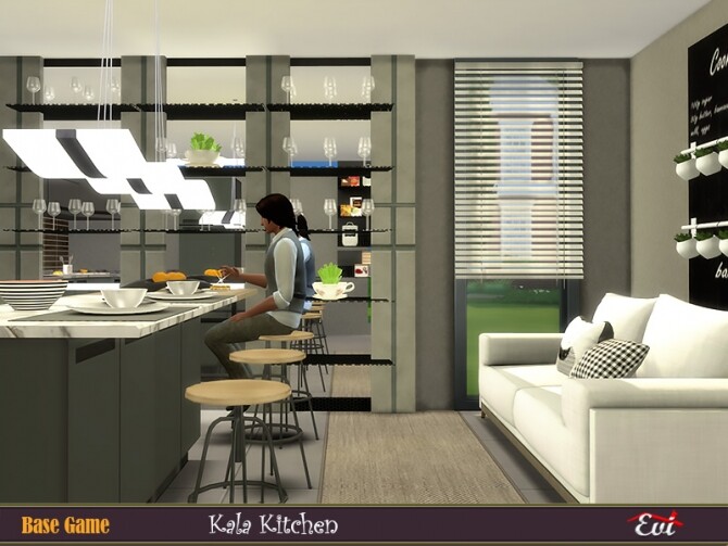 Sims 4 Kala Kitchen by evi at TSR