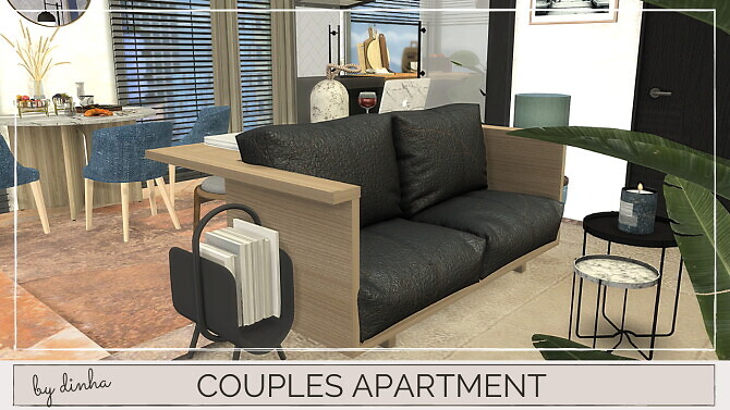 Sims 4 COUPLES APARTMENT at Dinha Gamer