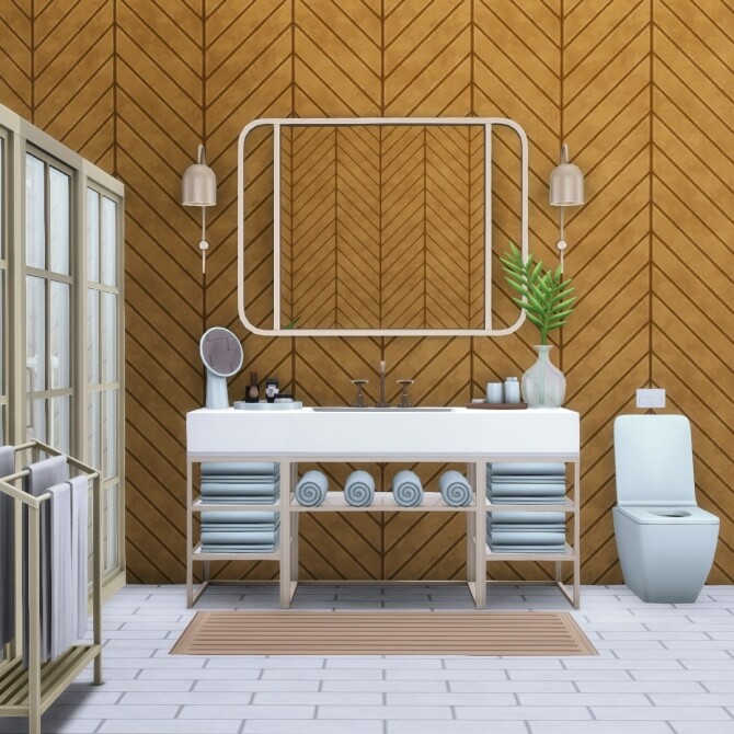 Sims 4 Stone Floor & Wall Tiles Chevron and Field Designs at Simsational Designs
