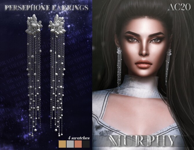 Sims 4 Persephone Earrings at MURPHY