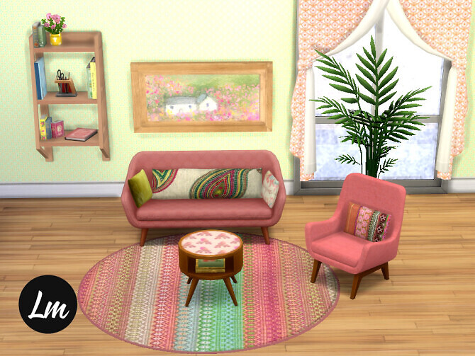 Sims 4 Four Seasons living room by Lucy Muni at TSR