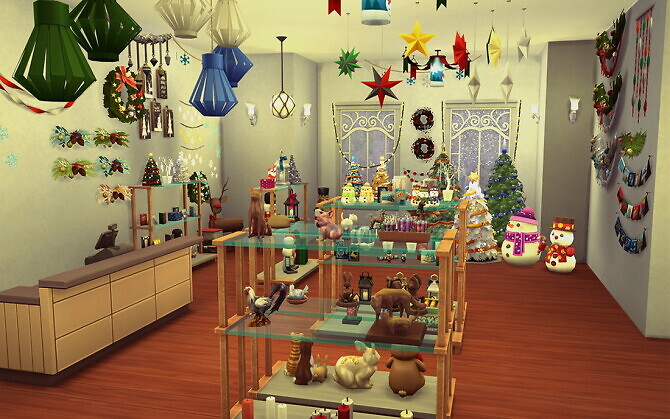 Sims 4 Christmas Shop at Lutessa
