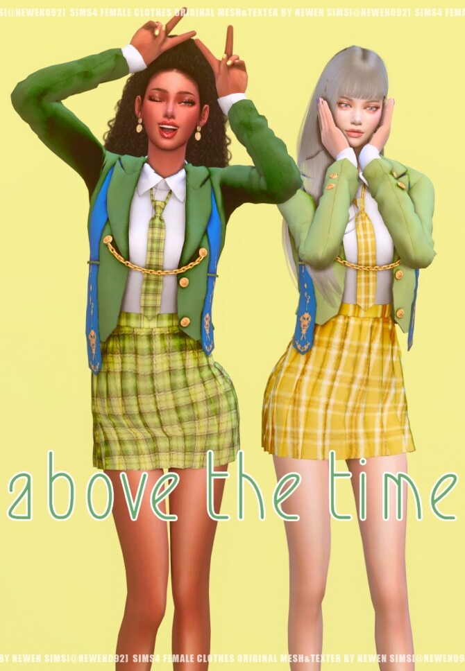 Sims 4 Above the time school uniforms at NEWEN