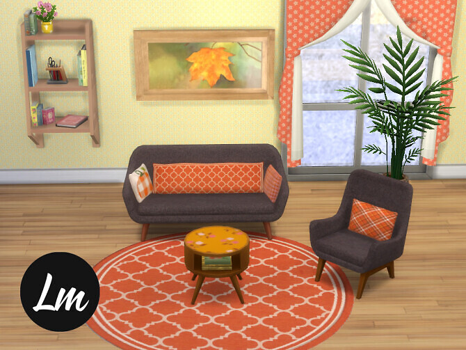 Sims 4 Four Seasons living room by Lucy Muni at TSR