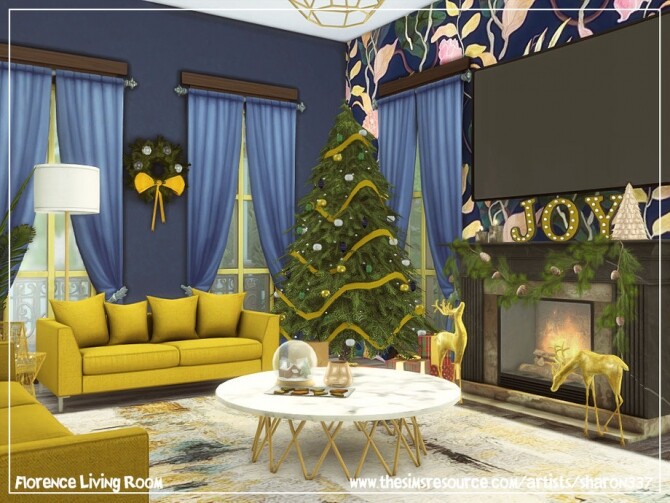 Sims 4 Florence Living Room by sharon337 at TSR
