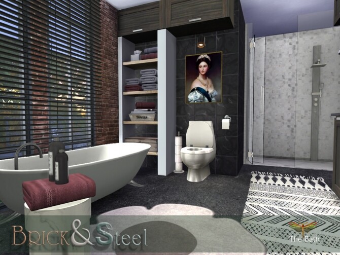 Sims 4 Brick & Steel The Bath by fredbrenny at TSR