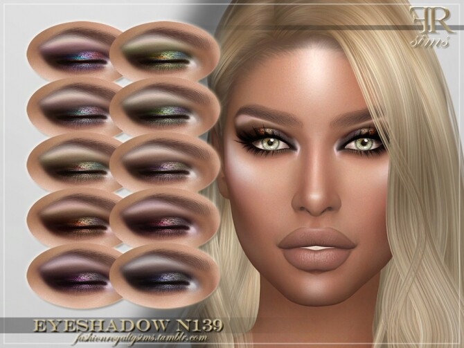 Sims 4 FRS Eyeshadow N139 by FashionRoyaltySims at TSR