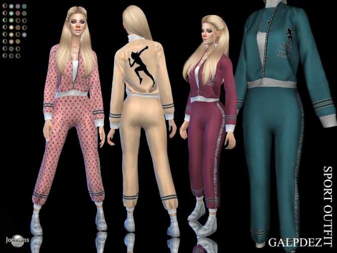 Sims 4 Galpdez sport outfit by  jomsims at TSR