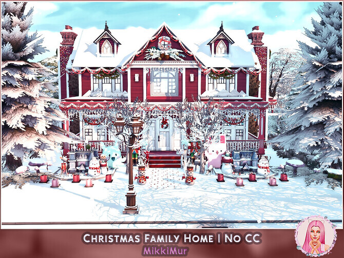 Sims 4 Christmas Family Home at MikkiMur
