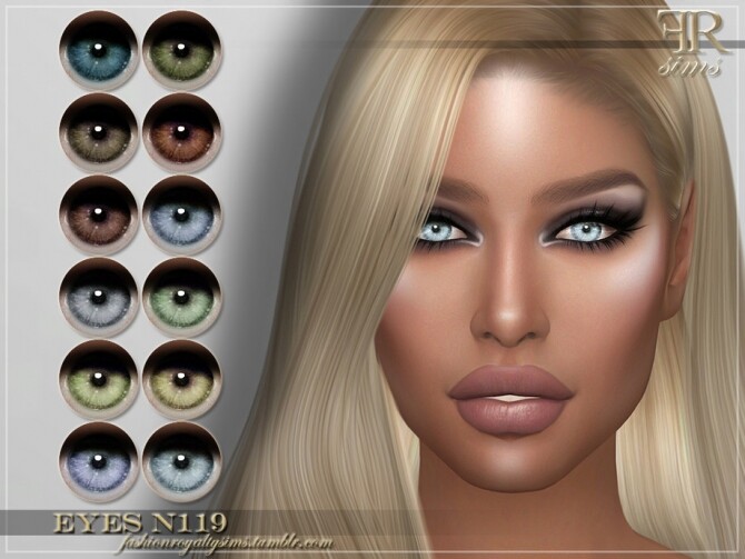 Sims 4 FRS Eyes N119 by FashionRoyaltySims at TSR