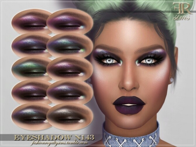 Sims 4 FRS Eyeshadow N143 by FashionRoyaltySims at TSR