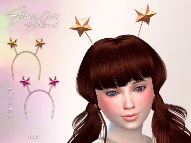 Sims 4 Stars Child Headband by Suzue at TSR