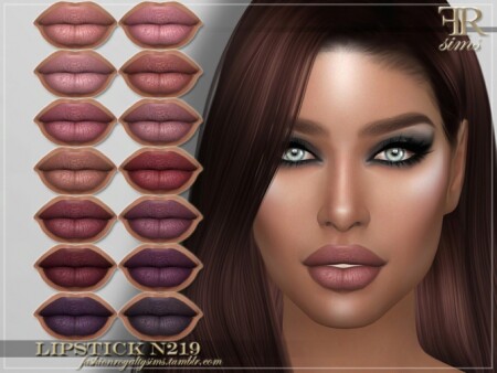 FRS Lipstick N219 by FashionRoyaltySims at TSR