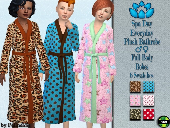 Sims 4 Plush Robe by Pelineldis at TSR