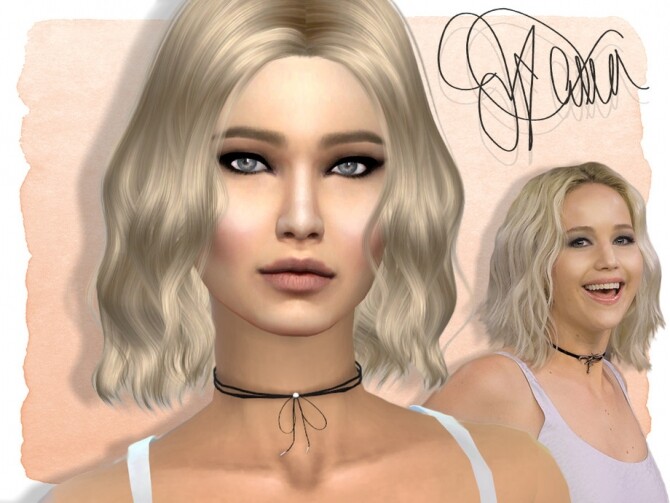 Sims 4 Jennifer Lawrence by Jolea at TSR