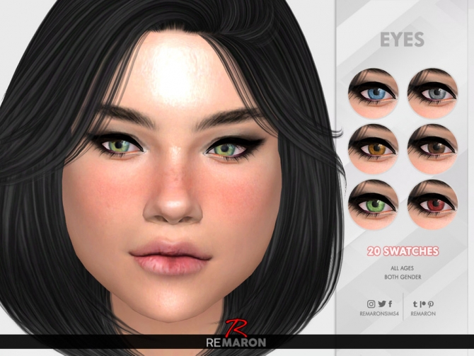 Realistic Eye N16 All ages by remaron at TSR » Sims 4 Updates